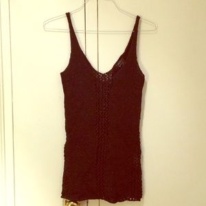 Torn by Ronny Kobo Black Knit Tank